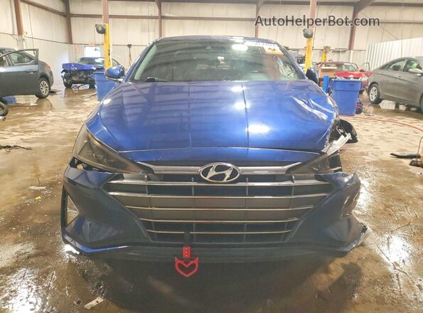 5NPD84LF5LH616835 2020 HYUNDAI ELANTRA Blue Front view