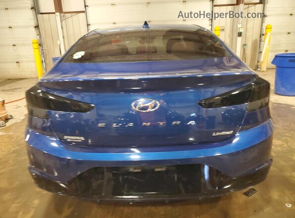 5NPD84LF5LH616835 2020 HYUNDAI ELANTRA Blue Rear view