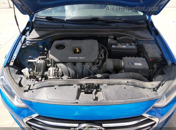 5NPD84LF6HH020270 2017 HYUNDAI ELANTRA Blue Հետևի տեսք