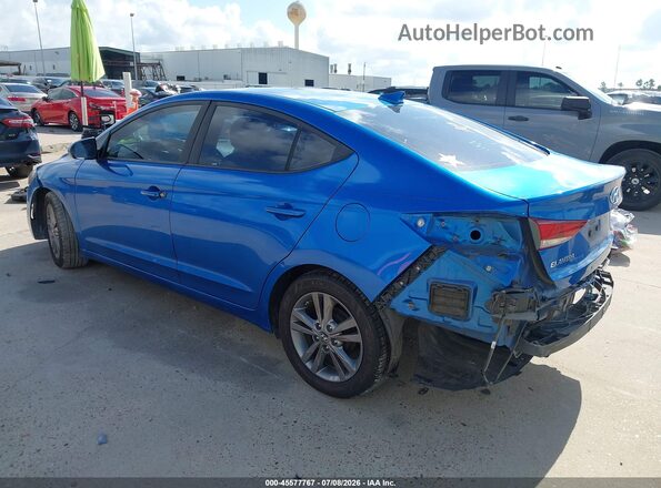 5NPD84LF6HH020270 2017 HYUNDAI ELANTRA Blue Հետևի ձախ