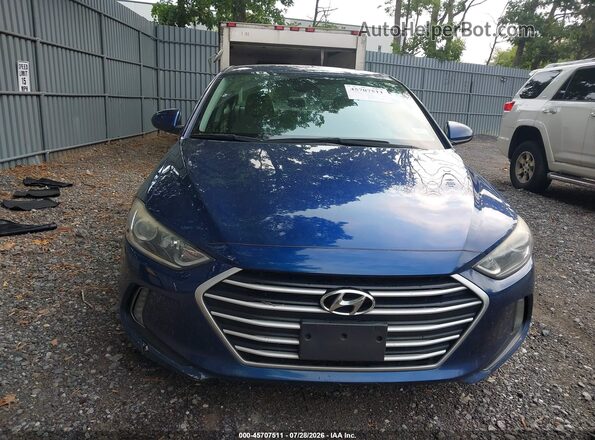 5NPD84LF6HH028059 2017 HYUNDAI ELANTRA Blue Вид щитка приладів