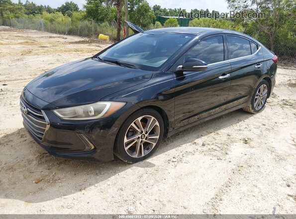 5NPD84LF6HH032757 2017 HYUNDAI ELANTRA Black Передня ліва чверть