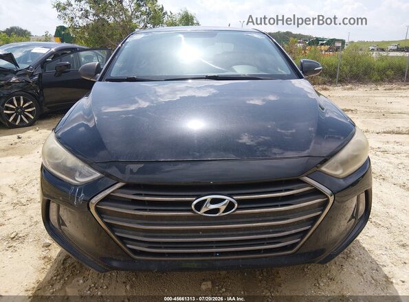 5NPD84LF6HH032757 2017 HYUNDAI ELANTRA Black Вид щитка приладів