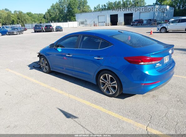 5NPD84LF6HH038994 2017 HYUNDAI ELANTRA Blue Rear left