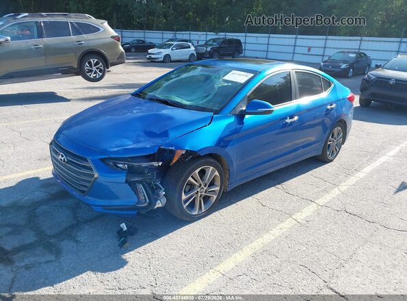 5NPD84LF6HH038994 2017 HYUNDAI ELANTRA Blue Front left