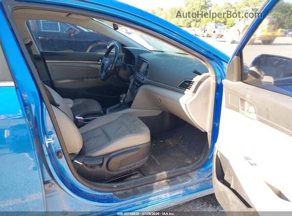 5NPD84LF6HH038994 2017 HYUNDAI ELANTRA Blue Front interior view
