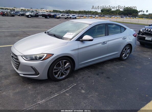5NPD84LF6HH040843 2017 HYUNDAI ELANTRA Gray Vista tres cuartos delantera izquierda