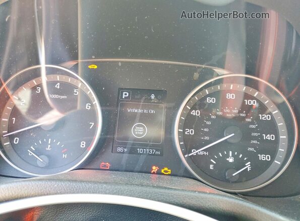 5NPD84LF6HH057903 2017 HYUNDAI ELANTRA Серебряный Вид щитка приборов