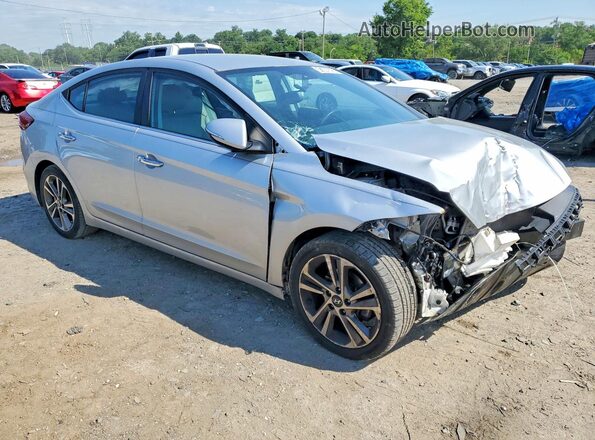 5NPD84LF6HH057903 2017 HYUNDAI ELANTRA Серебряный Передняя правая четверть