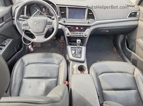 5NPD84LF6HH074054 2017 HYUNDAI ELANTRA Black წინა პანელის ხედი