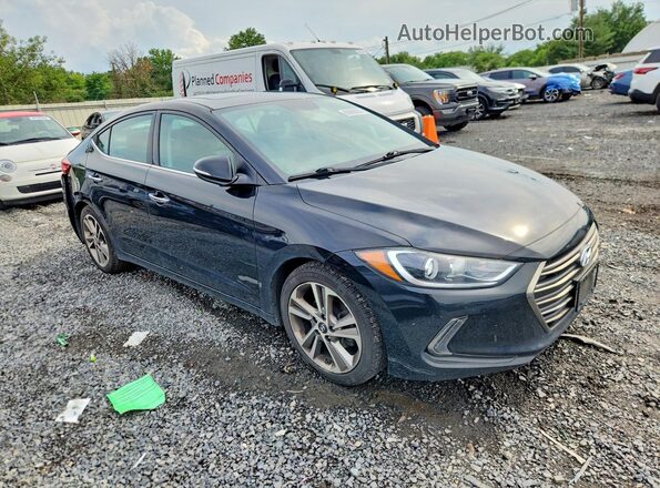 5NPD84LF6HH074054 2017 HYUNDAI ELANTRA Black წინა მარჯვენა