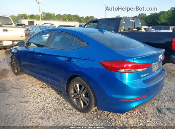 5NPD84LF6HH080226 2017 HYUNDAI ELANTRA Blue Rear left