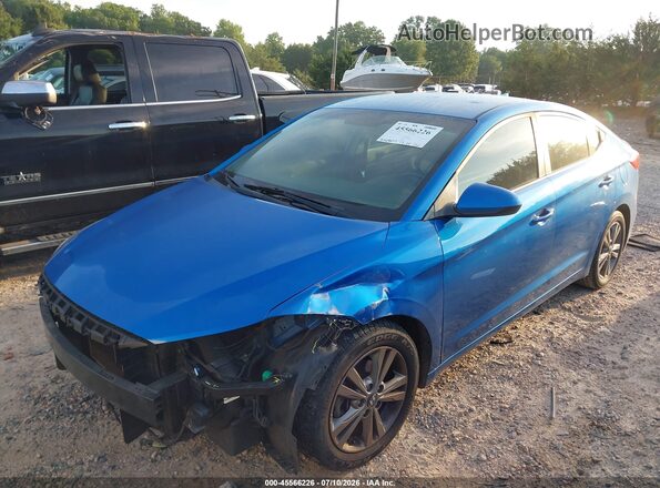 5NPD84LF6HH080226 2017 HYUNDAI ELANTRA Blue Front left