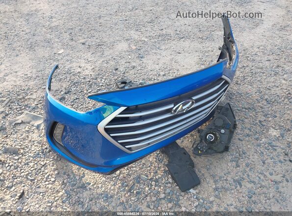 5NPD84LF6HH080226 2017 HYUNDAI ELANTRA Blue Instrument cluster view
