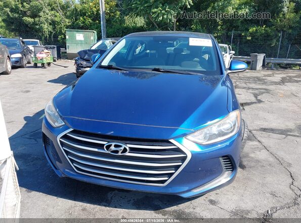 5NPD84LF6HH098418 2017 HYUNDAI ELANTRA Blue Вид панелі приладів