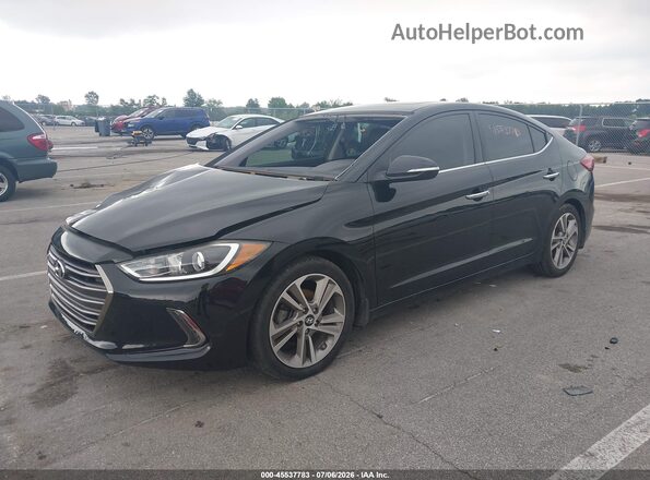 5NPD84LF6HH114844 2017 HYUNDAI ELANTRA Black Передня ліва чверть