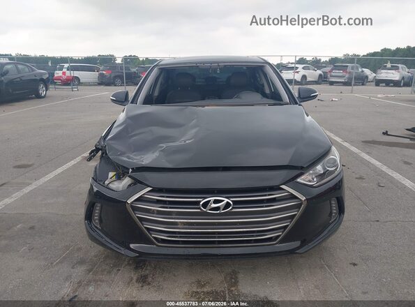 5NPD84LF6HH114844 2017 HYUNDAI ELANTRA Black Вид щитка приладів