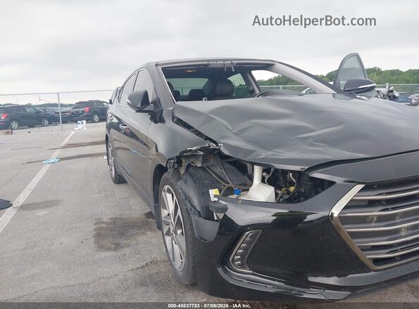 5NPD84LF6HH114844 2017 HYUNDAI ELANTRA Black Вид спереду