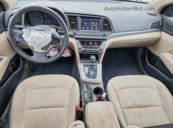 5NPD84LF6HH124824 2017 HYUNDAI ELANTRA Black Առջևի վահանակի տեսք