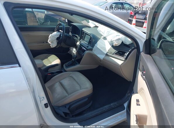 5NPD84LF6HH131286 2017 HYUNDAI ELANTRA White წინა სალონის ხედი