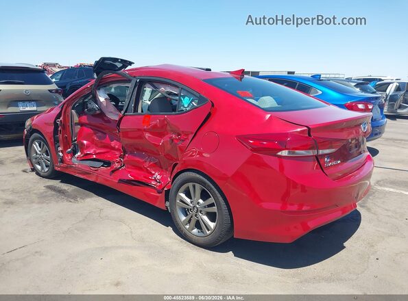 5NPD84LF6HH156026 2017 HYUNDAI ELANTRA Красный Задняя левая четверть