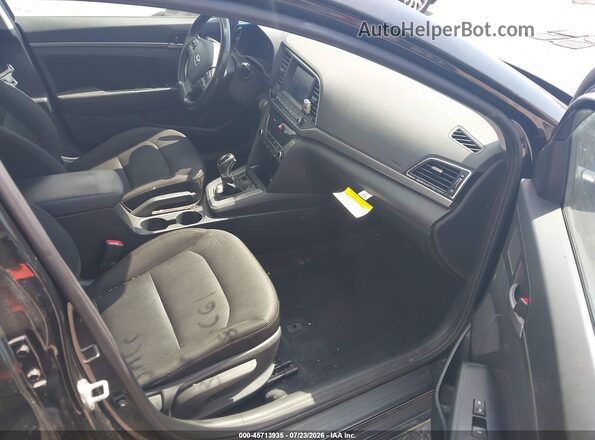 5NPD84LF6HH173201 2017 HYUNDAI ELANTRA Black Vista interior delantera