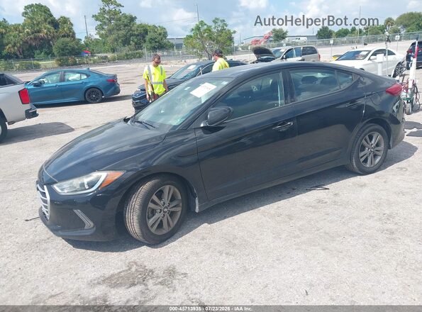 5NPD84LF6HH173201 2017 HYUNDAI ELANTRA Black Vista tres cuartos delantera izquierda