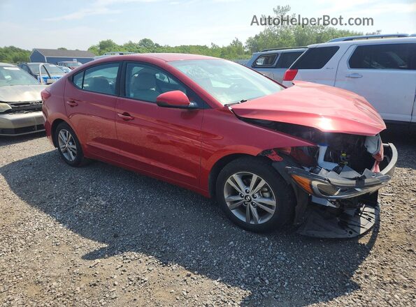 5NPD84LF6HH176213 2017 HYUNDAI ELANTRA Red წინა მარჯვენა