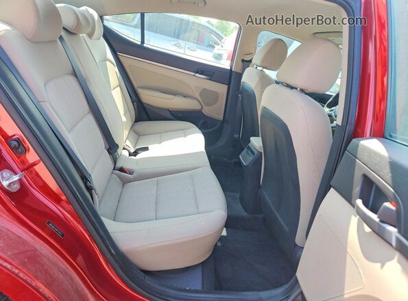 5NPD84LF6HH176213 2017 HYUNDAI ELANTRA Red უკანა სავარძლების ხედი