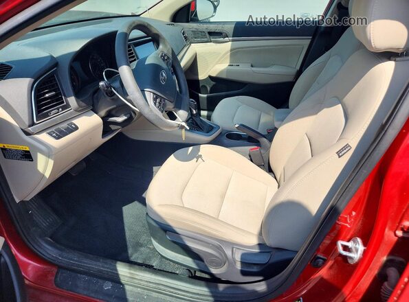 5NPD84LF6HH176213 2017 HYUNDAI ELANTRA Red წინა სალონის ხედი
