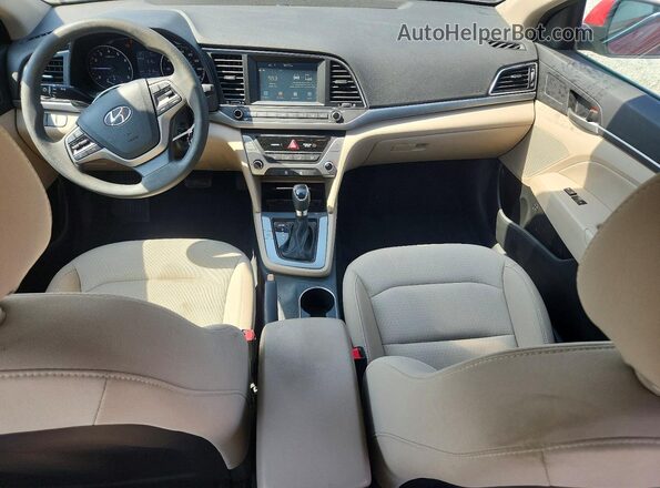 5NPD84LF6HH176213 2017 HYUNDAI ELANTRA Red წინა პანელის ხედი