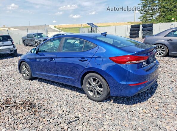 5NPD84LF6HH181590 2017 HYUNDAI ELANTRA Blue Հետևի ձախ