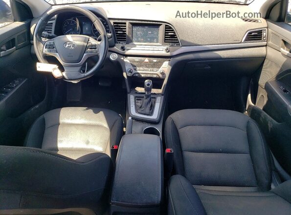 5NPD84LF6HH181590 2017 HYUNDAI ELANTRA Blue Առջևի վահանակի տեսք