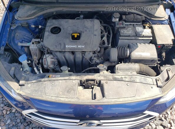 5NPD84LF6HH181590 2017 HYUNDAI ELANTRA Blue Սալոնի հետևի տեսք