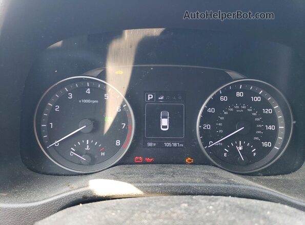 5NPD84LF6HH181590 2017 HYUNDAI ELANTRA Blue Սարքավորումների վահանակի տեսք