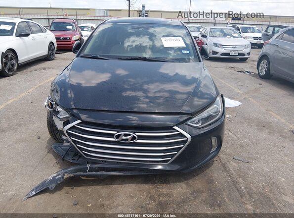 5NPD84LF6HH187373 2017 HYUNDAI ELANTRA Black Սարքավորումների վահանակի տեսք