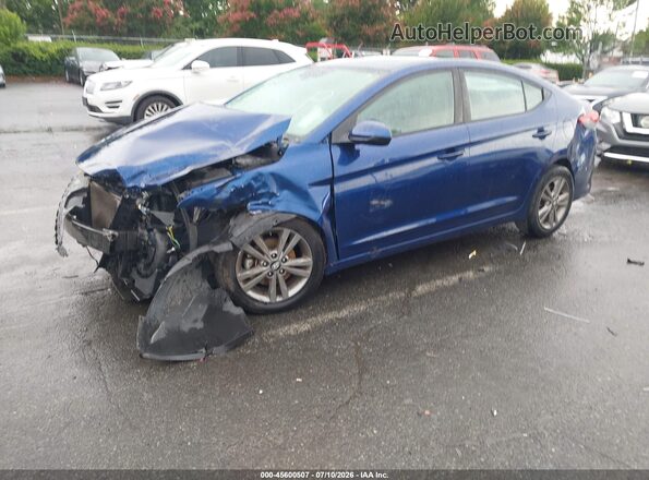 5NPD84LF6JH214433 2018 HYUNDAI ELANTRA Blue Przód lewy