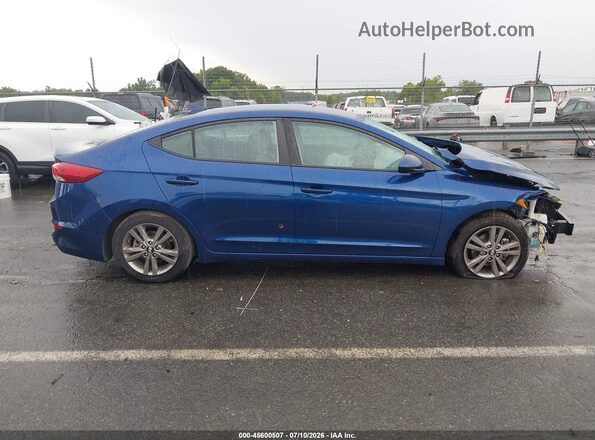5NPD84LF6JH214433 2018 HYUNDAI ELANTRA Blue Widok wnętrza z tyłu