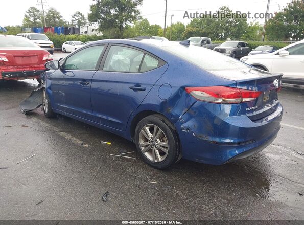 5NPD84LF6JH214433 2018 HYUNDAI ELANTRA Blue Tył lewy