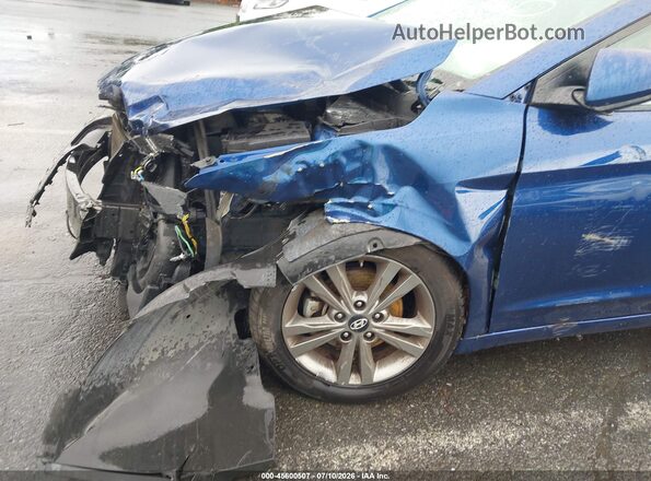 5NPD84LF6JH214433 2018 HYUNDAI ELANTRA Blue Widok z przodu