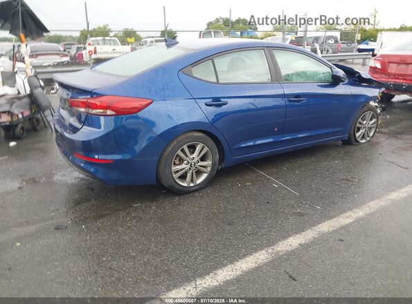 5NPD84LF6JH214433 2018 HYUNDAI ELANTRA Blue Tył prawy