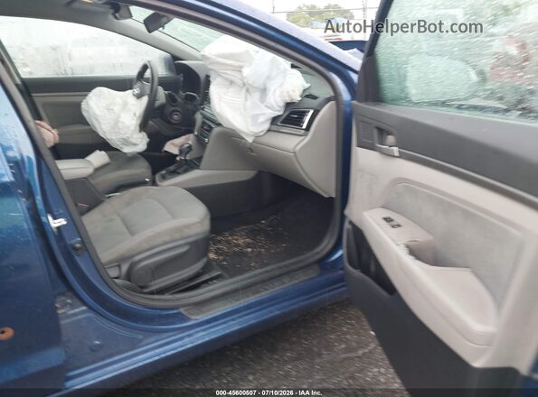 5NPD84LF6JH214433 2018 HYUNDAI ELANTRA Blue Widok wnętrza z przodu