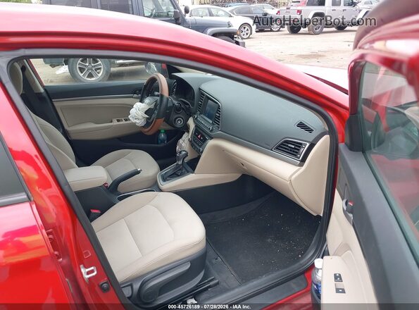 5NPD84LF6JH219342 2018 HYUNDAI ELANTRA Red წინა სალონის ხედი