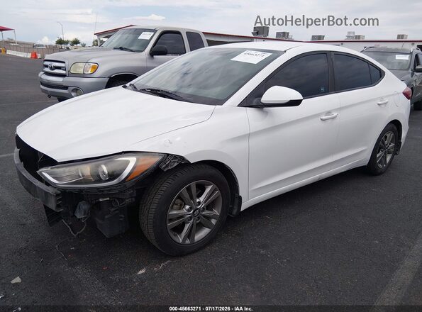 5NPD84LF6JH221527 2018 HYUNDAI ELANTRA White Vista tres cuartos delantera izquierda