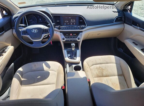 5NPD84LF6JH222676 2018 HYUNDAI ELANTRA Black Vista del salpicadero