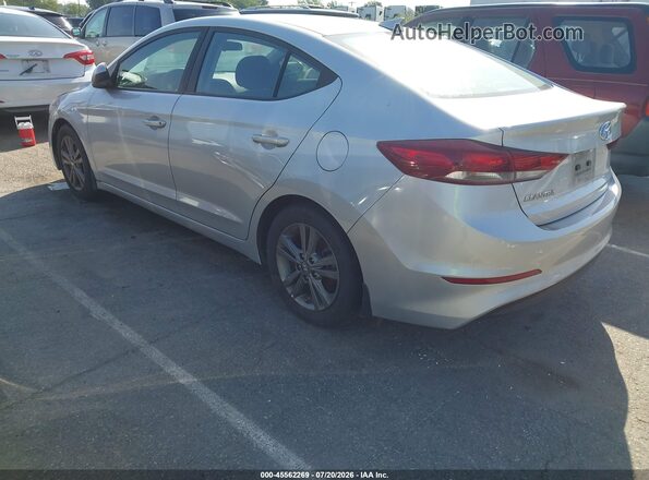 5NPD84LF6JH245343 2018 HYUNDAI ELANTRA Silver Trasero izquierdo
