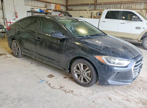 5NPD84LF6JH257833 2018 HYUNDAI ELANTRA Black წინა მარჯვენა