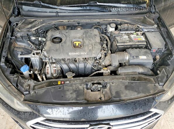 5NPD84LF6JH257833 2018 HYUNDAI ELANTRA Black უკანა სალონის ხედი