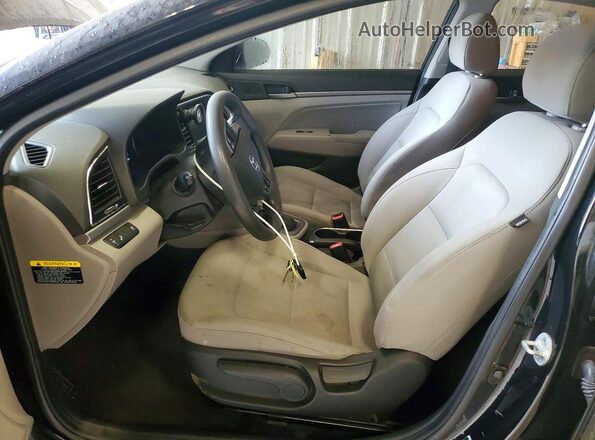 5NPD84LF6JH257833 2018 HYUNDAI ELANTRA Black წინა სალონის ხედი