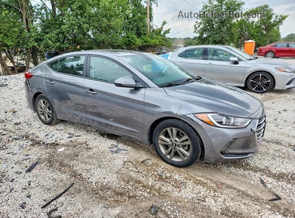 5NPD84LF6JH270873 2018 HYUNDAI ELANTRA Серый Передняя правая четверть